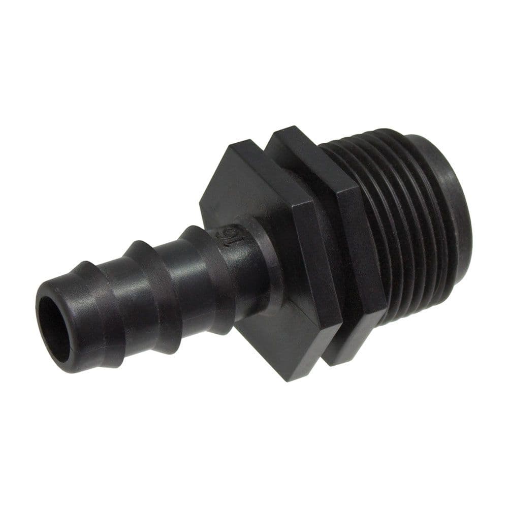 ADAPTADOR MACHO TUBO Ø16 mm A ROSCA ½ pulg