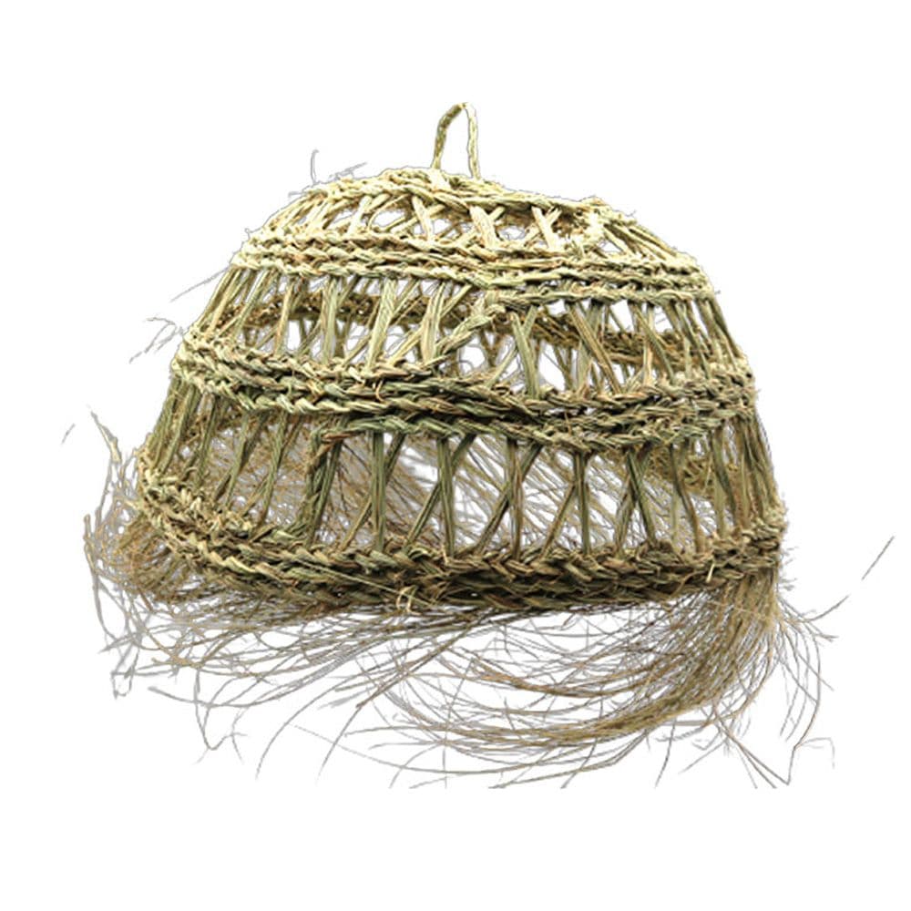 PANTALLA DE LÁMPARA DE ESPARTO BÓVEDA CALADA