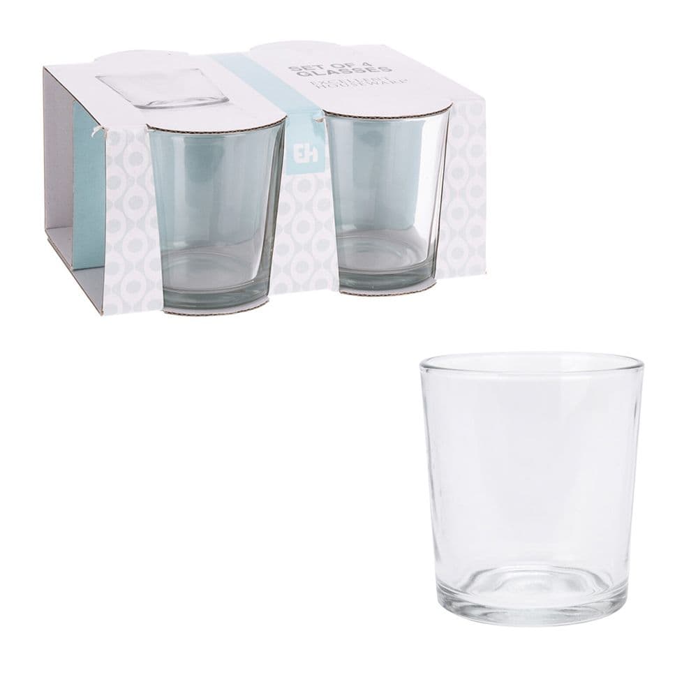 VASOS AGUA 280 ml, 4 uds