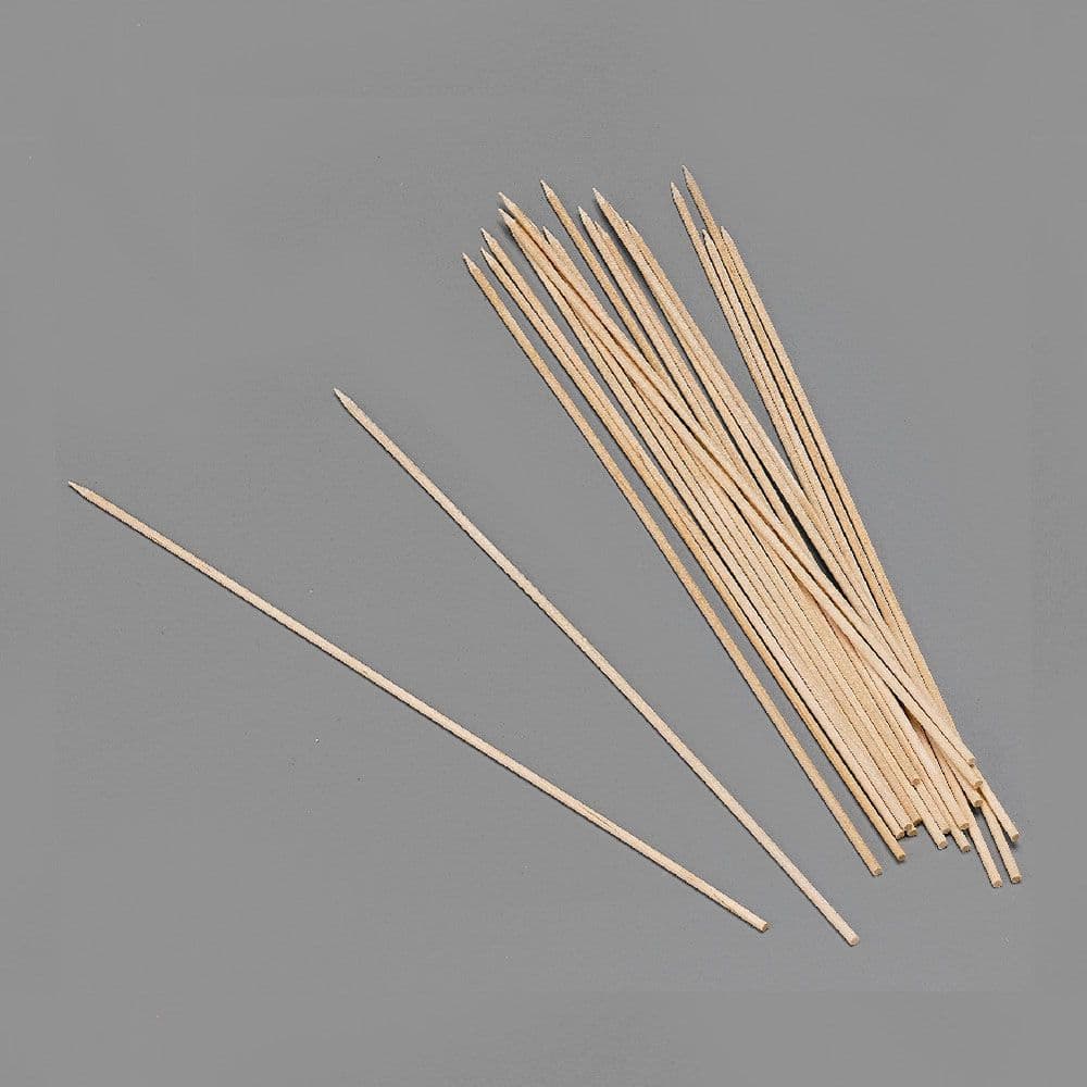 PINCHOS DE MADERA HIGIÉNICOS 2 x 250 mm, BLISTER 100 uds