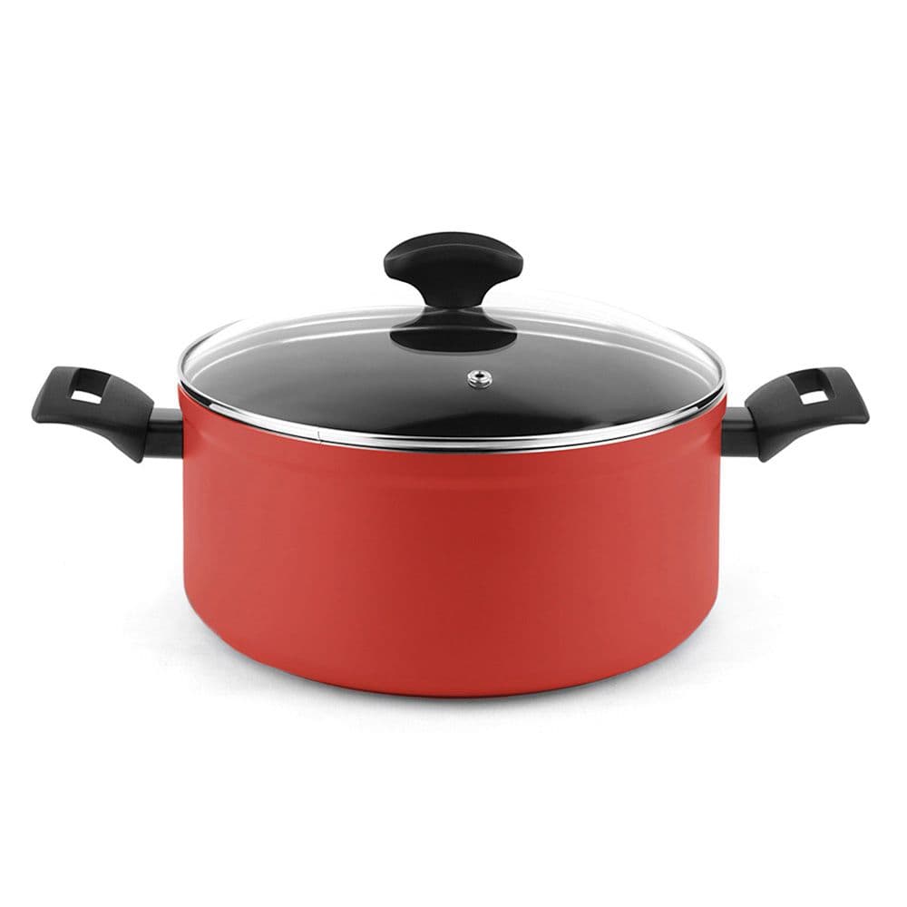 OLLA MAXIMA + TAPA ROJA ALUMINIO Ø20 x 10 cm