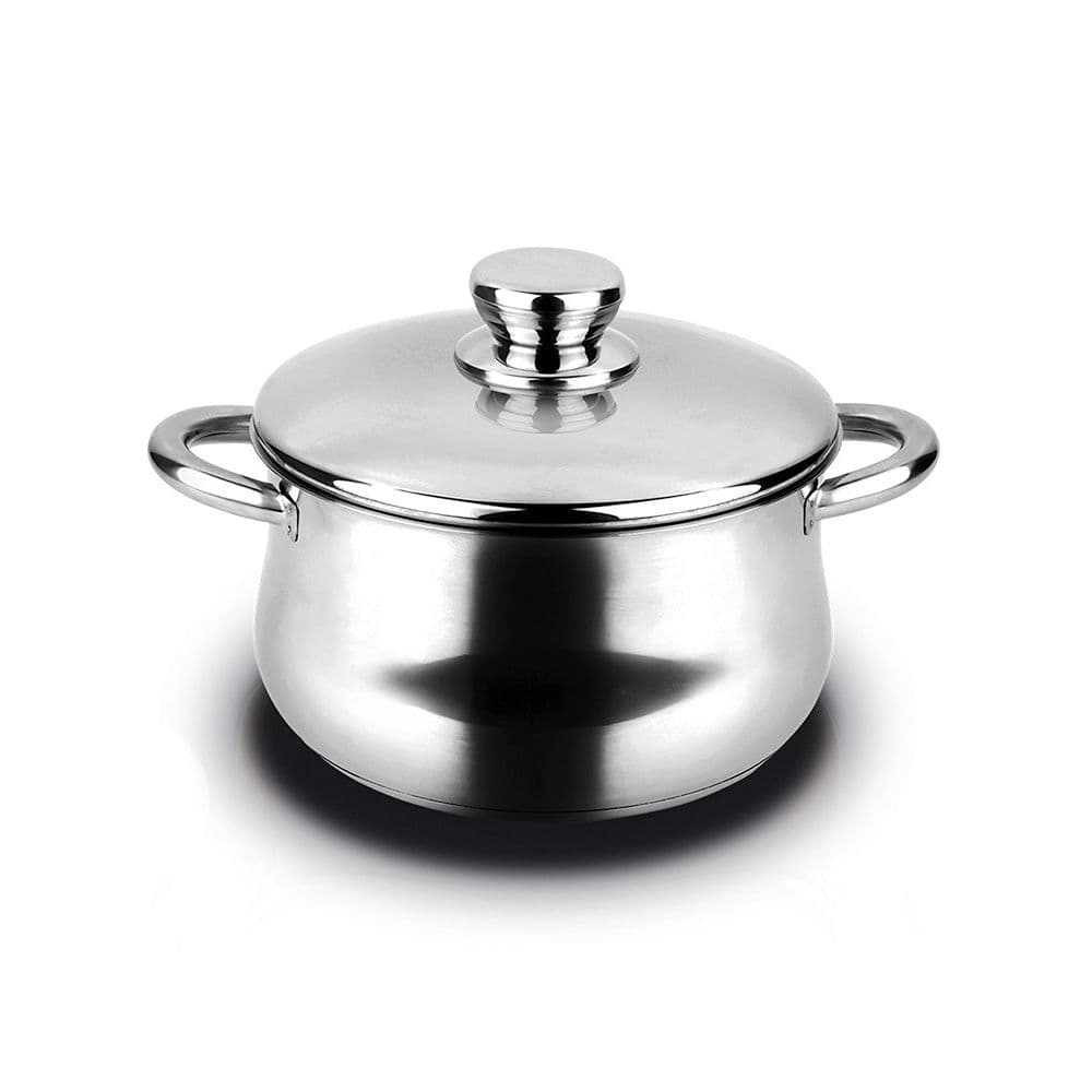 OLLA INOXIDABLE SILVERINOX 6,8 L + TAPA ACERO INOXIDABLE 18/10 Ø24 x 15 cm