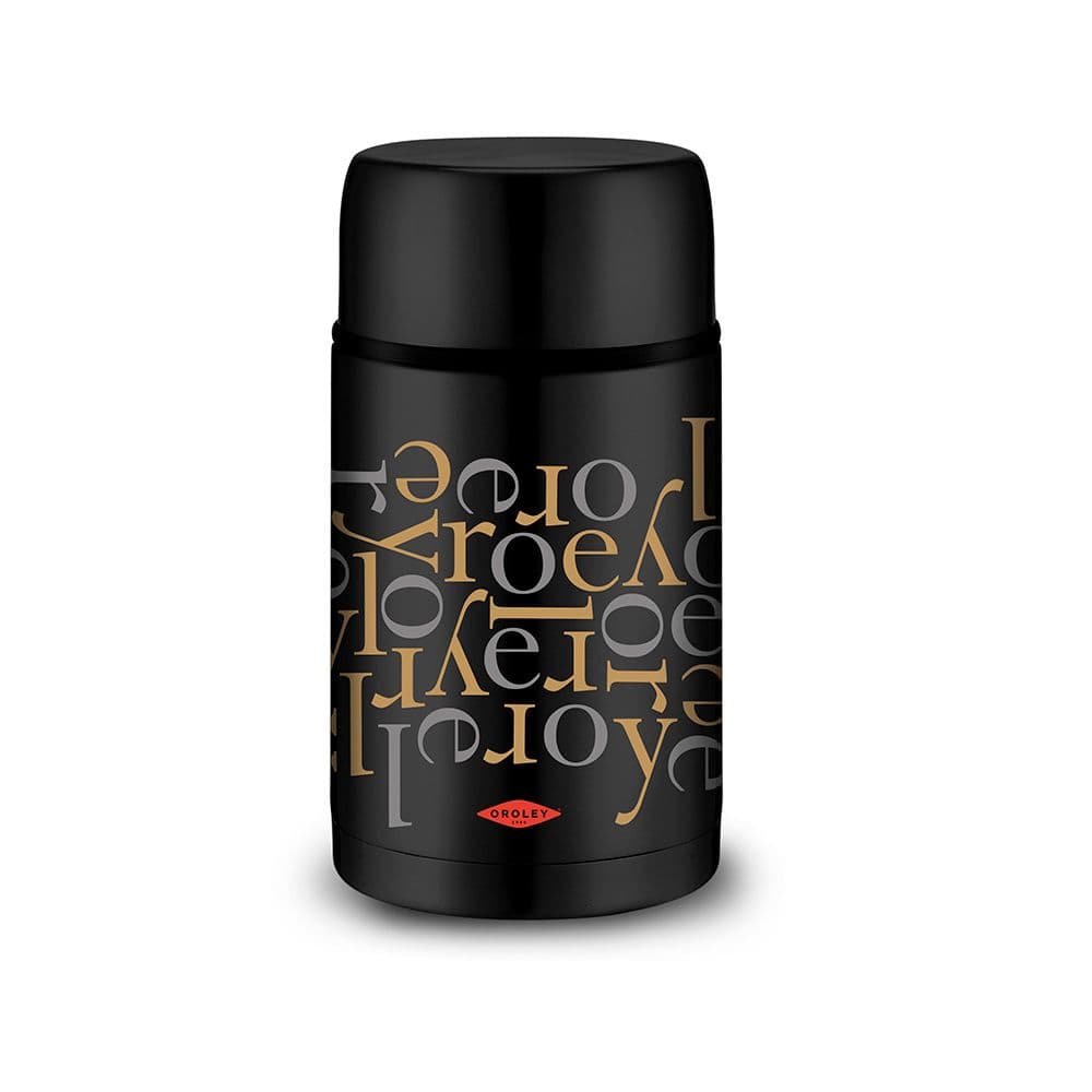 TERMO PARA SÓLIDOS NEGRO LETRAS 1 L