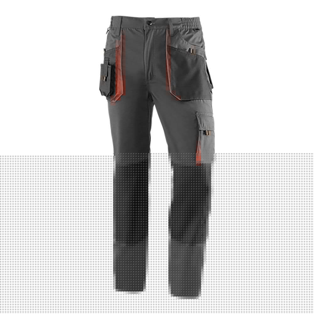 PANTALÓN LARGO TOP RANGE GRIS/NEGRO/NARANJA.TALLA L