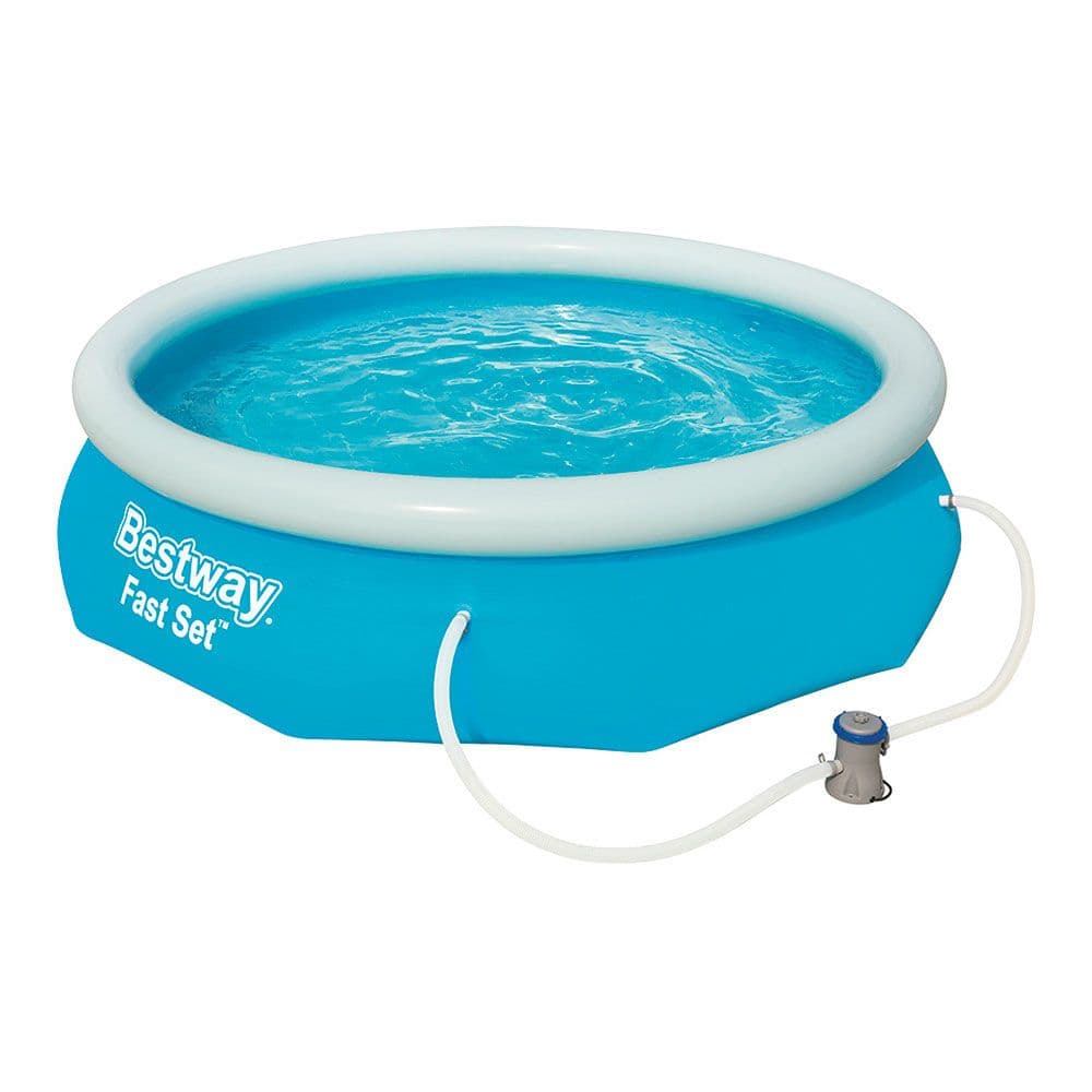 PISCINA HINCHABLE REDONDA MODELO FAST SET, CON DEPURADORA, Ø305 x 76 cm