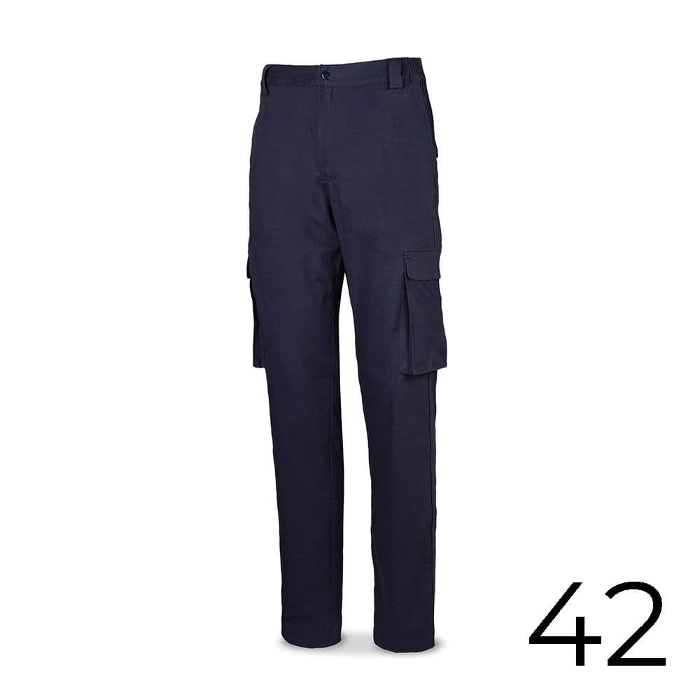 PANTALÓN STRECH 98% ALGODON 2% ELASTANO 240g. AZUL MARINO TALLA 42 588PBSAM/42