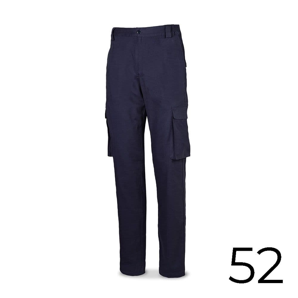 PANTALÓN STRECH 98% ALGODON 2% ELASTANO 240g. AZUL MARINO TALLA 52 588PBSAM/52
