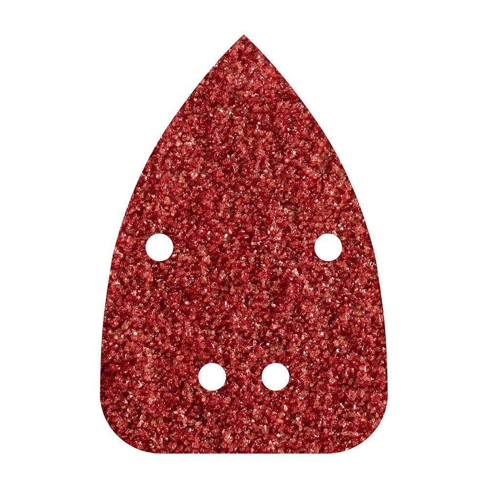 HOJAS DE LIJAR ADHESIVAS DE CORINDÓN PERFORADAS 96 x 136 mm, GRANO 80, PACK 10 uds