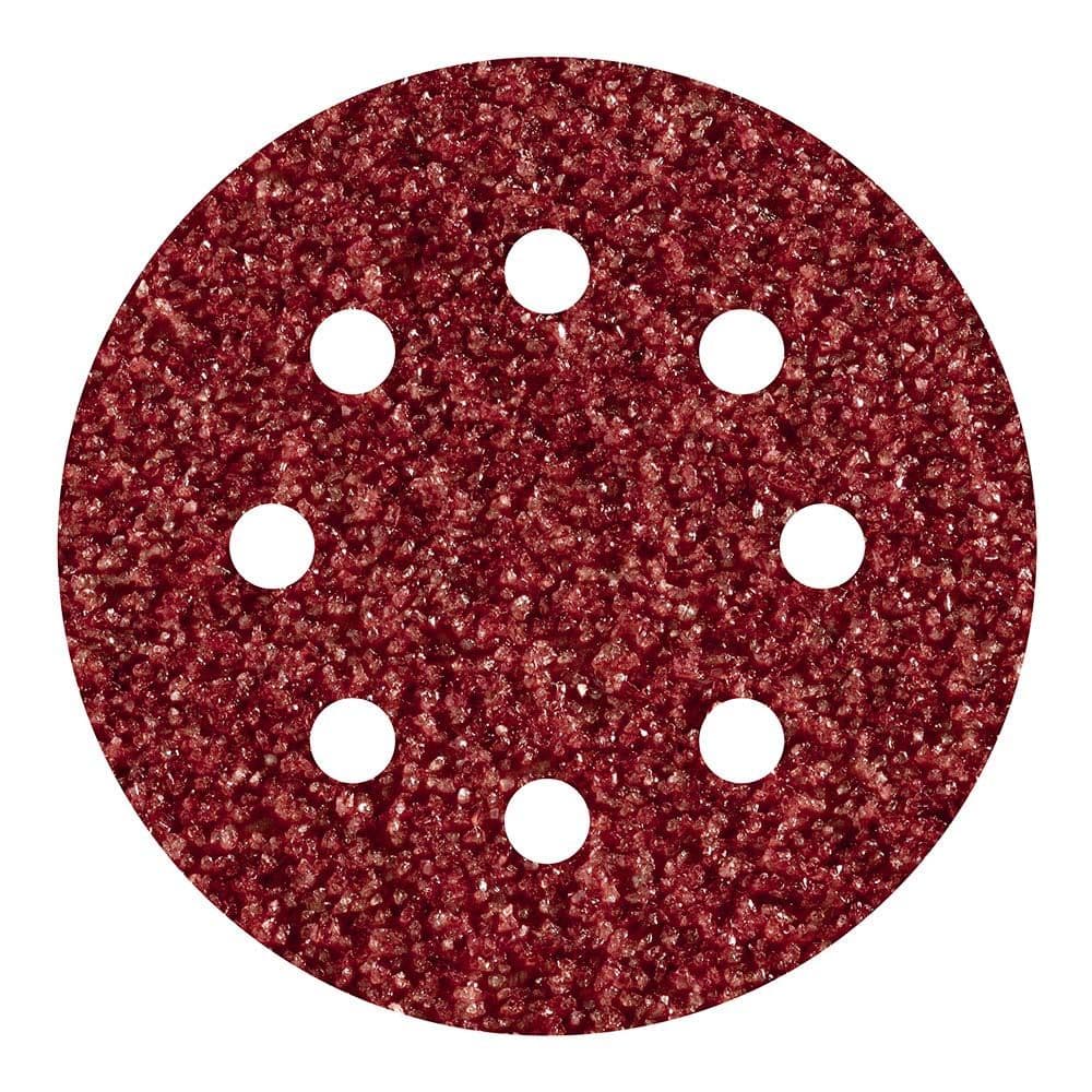 DISCOS ADHESIVOS DE LIJAR CORINDÓN, Ø125 mm, GRANO 60, SET 5 uds