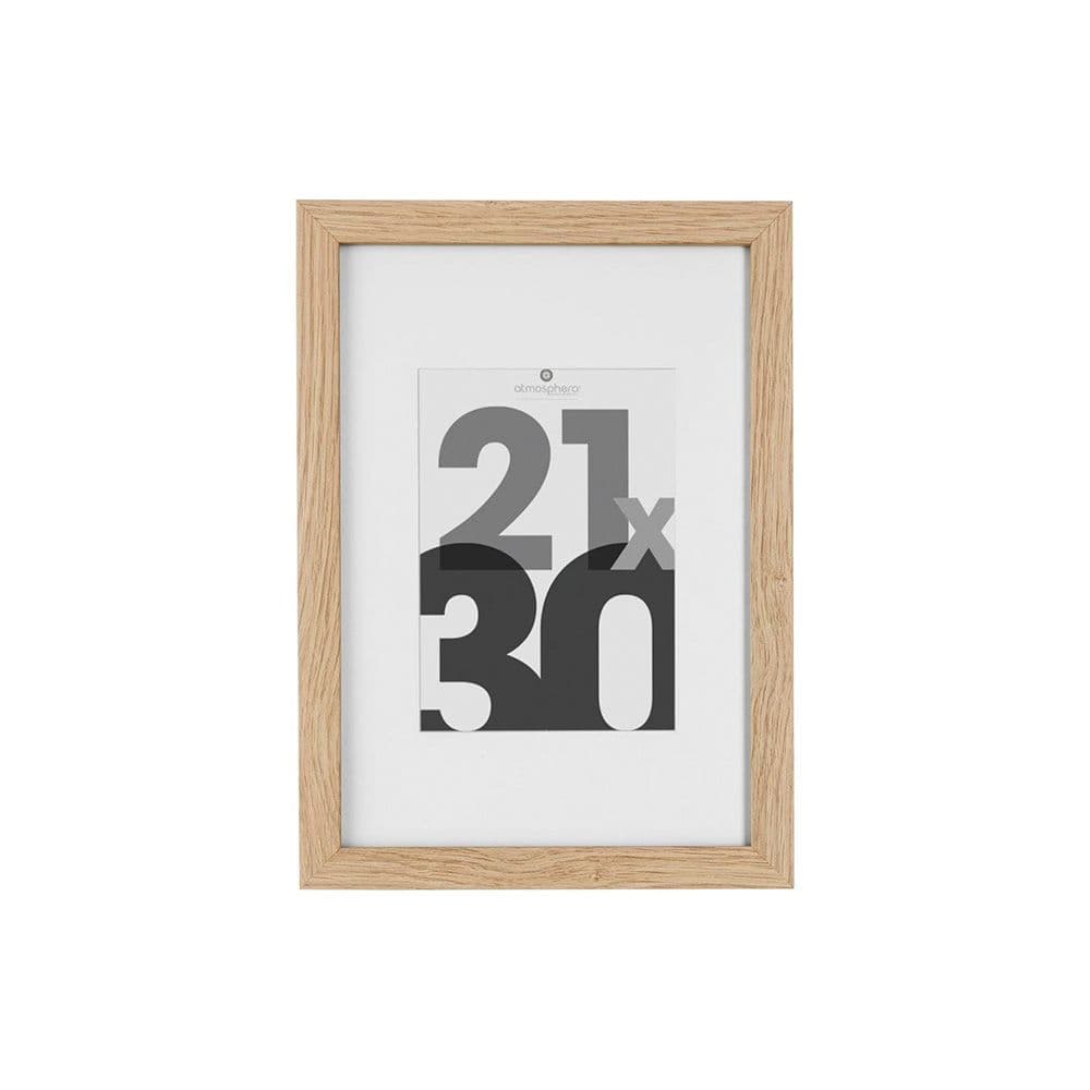 MARCO DE FOTOS, MADERA NATURAL, 21 x 30 cm