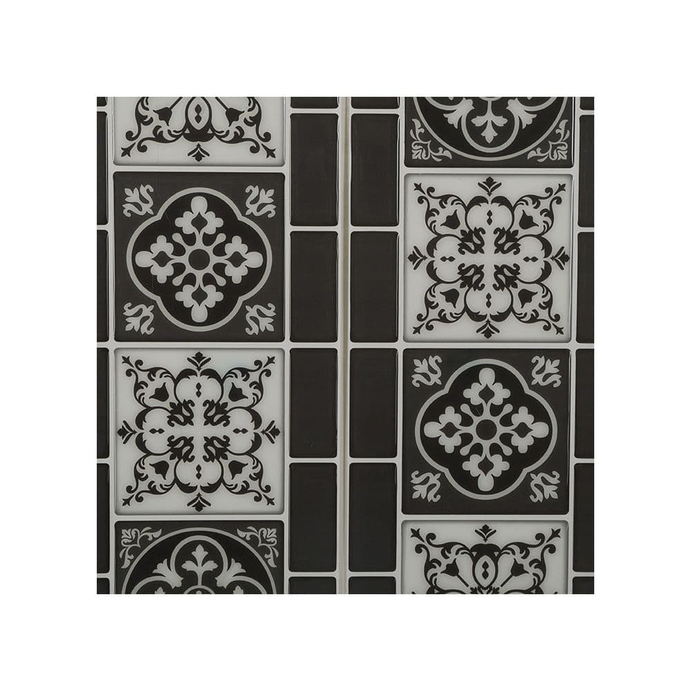 STICKER DECORATIVO MODELO AZULEJO NEGRO 30,5 x 25 x 0.3 cm, PACK 2 uds