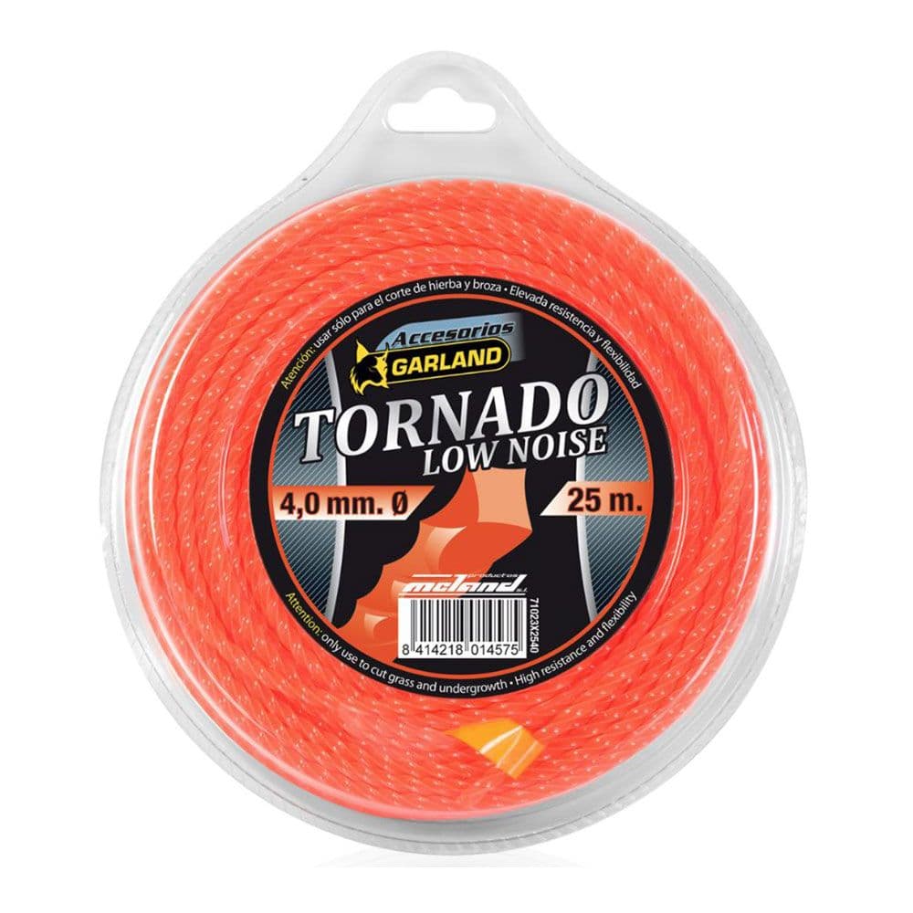 HILO PARA DESBROZADORA TORNADO, CUADRADO, Ø4,0 mm, DISPENSADOR 25 m