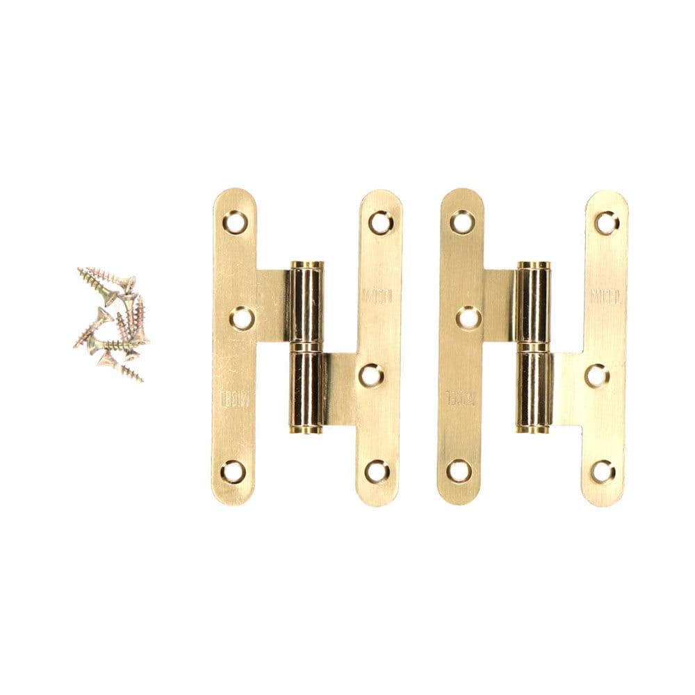 PERNIO SIN REMATE PN04 DERECHA 100x58mm LATÓN SATINADO