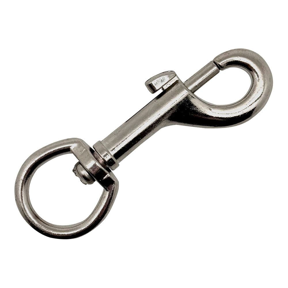 MOSQUETÓN LLAVERO ANILLA, MSQ05, ACERO NIQUELADO, 82 mm, 3/4