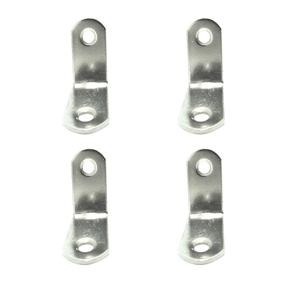 ÁNGULO REFUERZO AN24, ACERO INOXIDABLE, 30 x 30 x 16 mm. 4 unidades