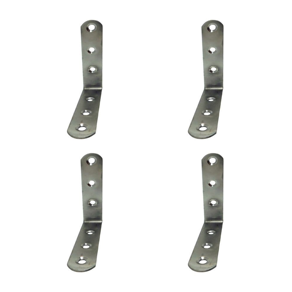 ÁNGULO REFUERZO AN24, ACERO INOXIDABLE, 100 x 100 x 19 mm. 4 unidades
