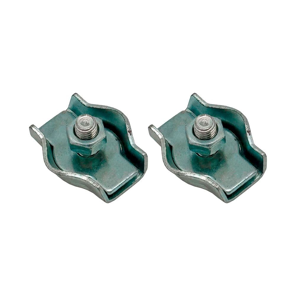 SUJETACABLE PLANO SIMPLE SJT03, 4 mm, GALVANIZADO, BLISTER 2 uds