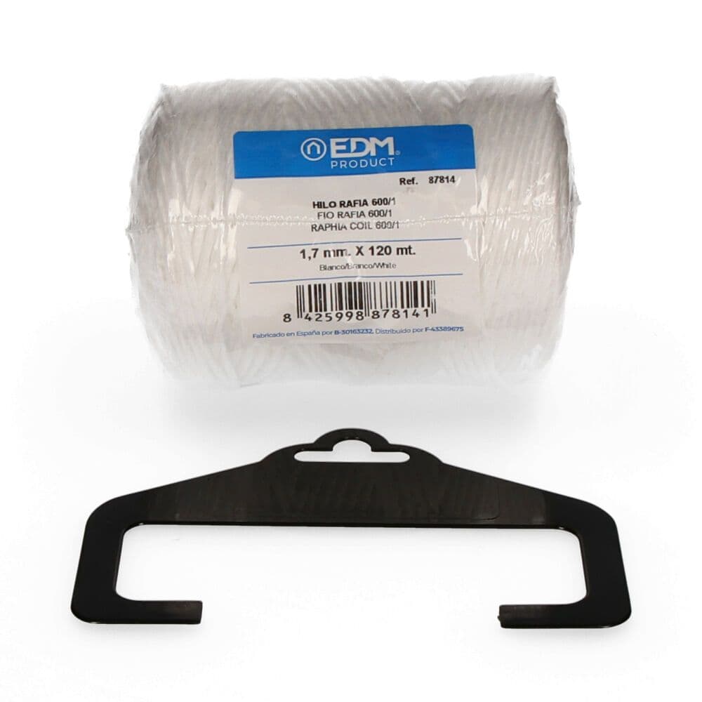 CORDEL RAFIA BLANCO 600/1 CALIBRE 1,7 mm x 120 m