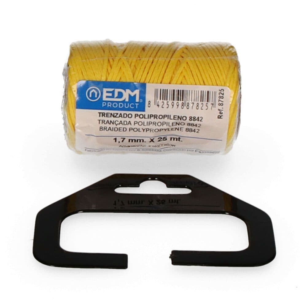 CORDÓN TRENZADO POLIPROPILENO 8842 AMARILLO, CALIBRE 1,7 mm x 25 m