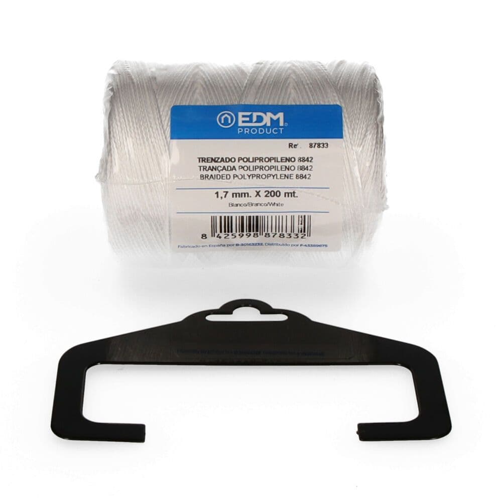 CORDÓN TRENZADO POLIPROPILENO 8842 BLANCO, CALIBRE 1,7 mm x 200 m