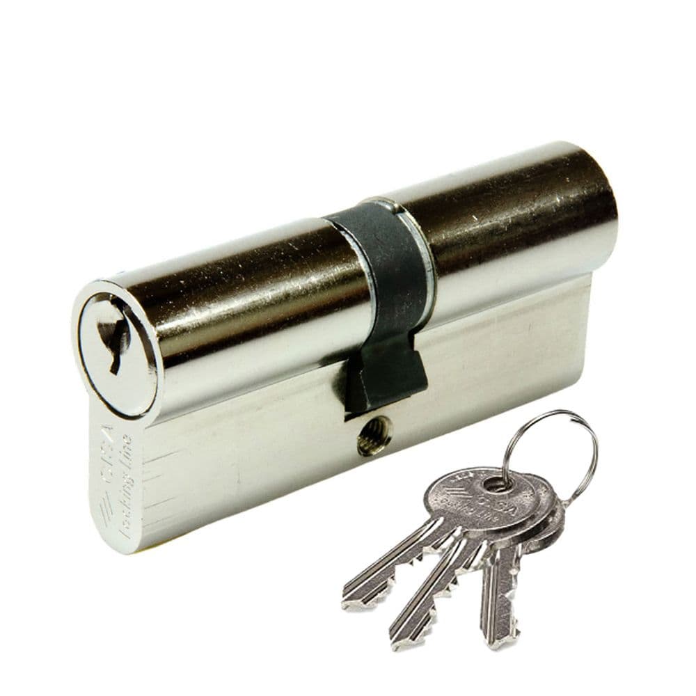 CILINDRO LOGOLINE 30x40mm NIQUEL LEVA CORTA 08010.12.0.12.LC CISA