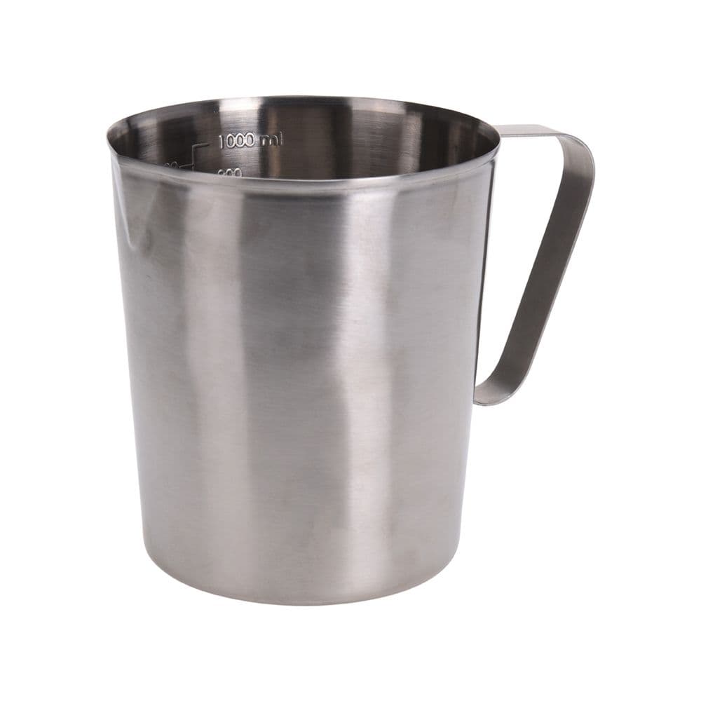JARRA MEDIDORA DE ACERO INOXIDABLE 1 L