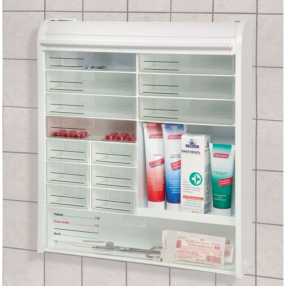 ARMARIO BOTIQUÍN CON CERRADURA 42 x 48 x 10 cm