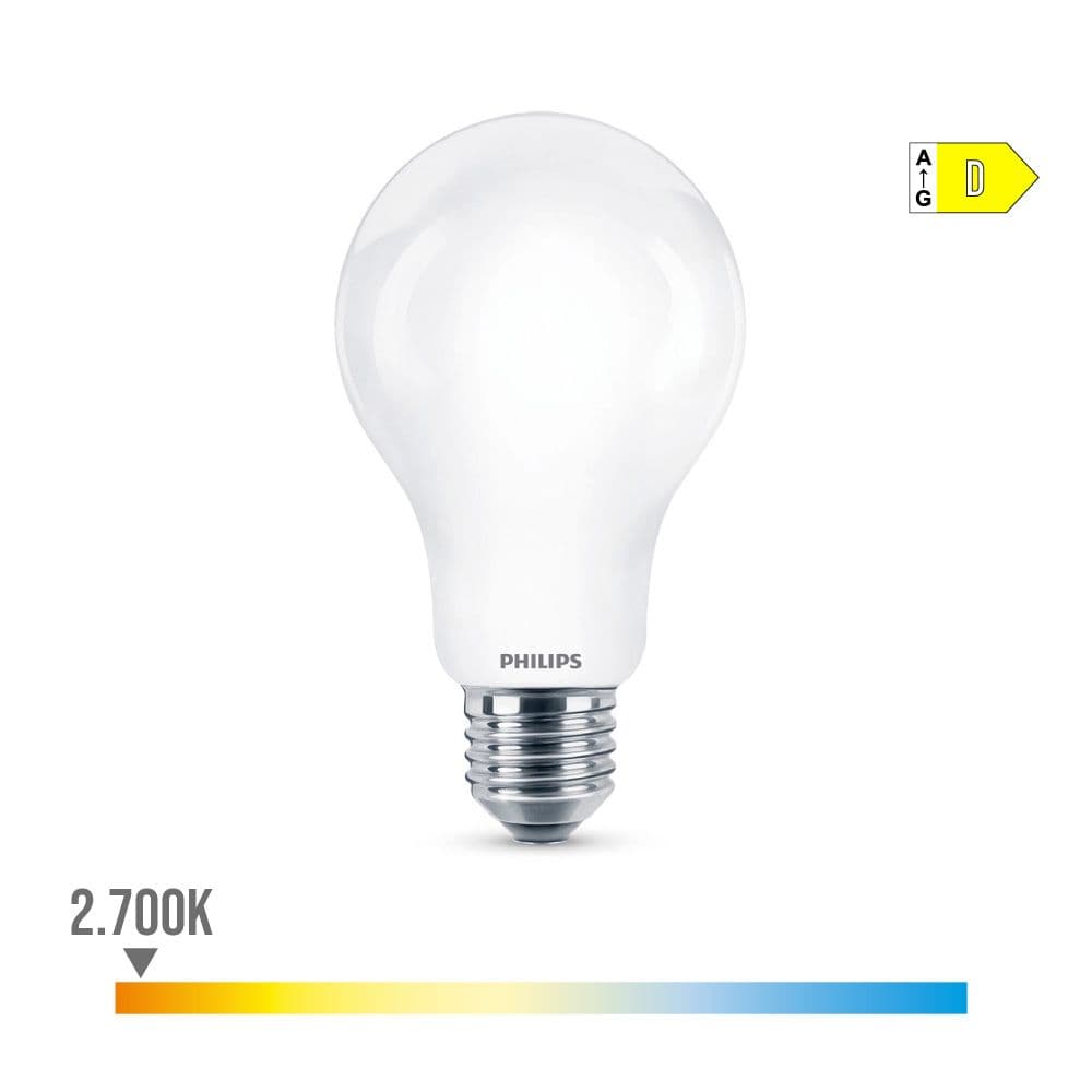 BOMBILLA STANDARD LED E27 13 w 2000 lm 2700 k LUZ CALIDA Ø7 x 12,1 cm