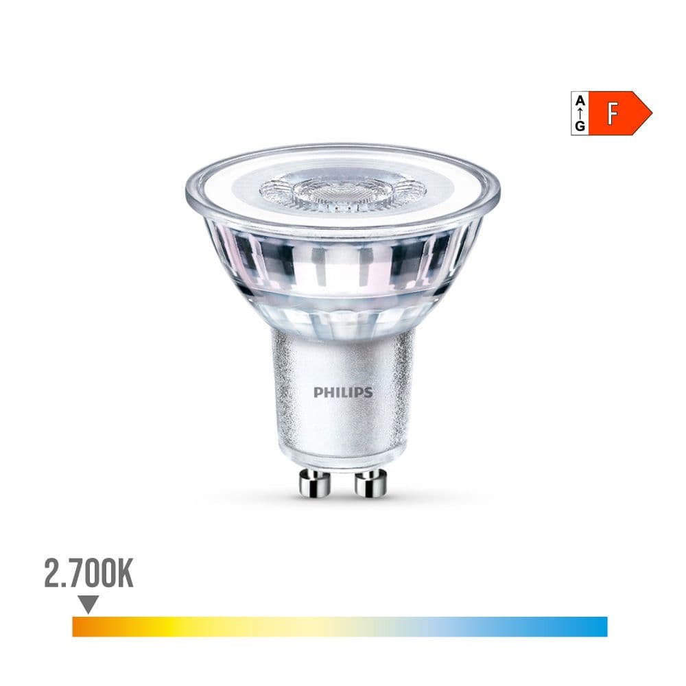 BOMBILLA DICROICA LED GU10 4,6 w 390 lm 2700 k LUZ CALIDA Ø5 x 5,4 cm