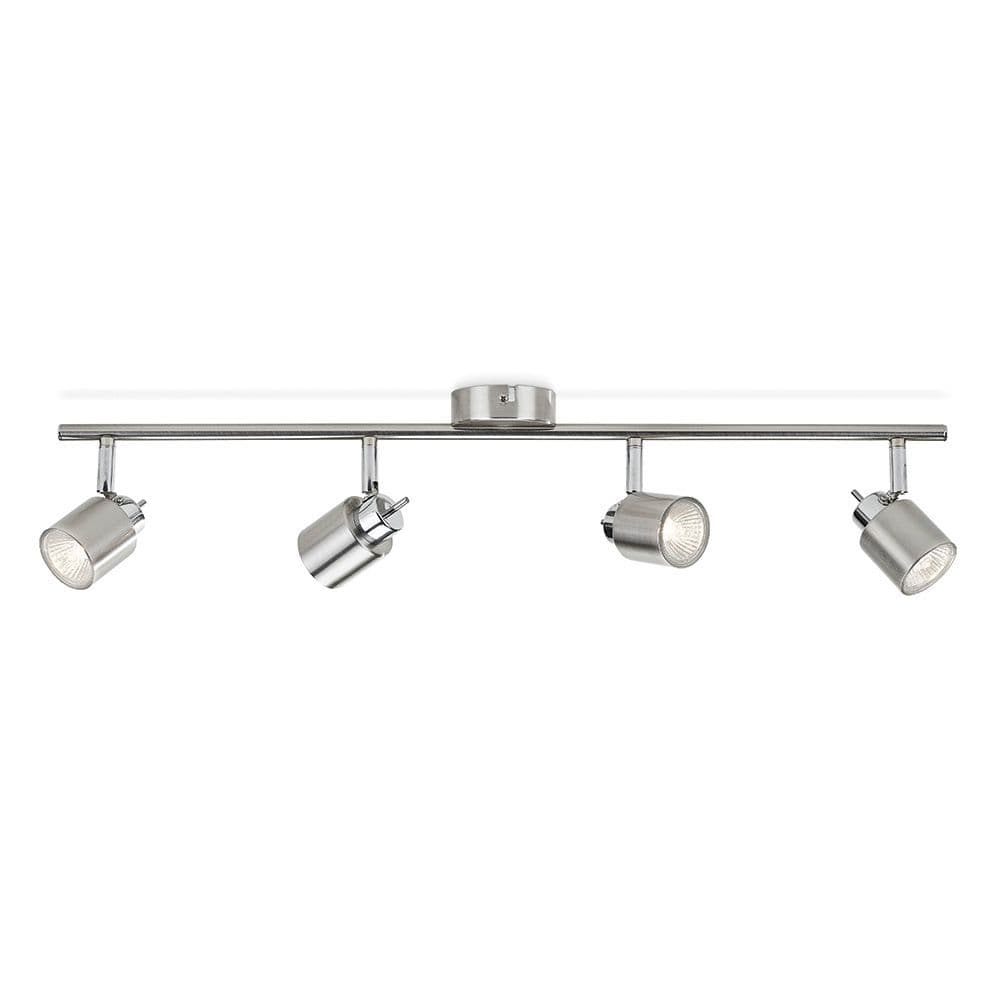 FOCO 4 ELEMENTOS MERANTI GU10 (BOMBILLA NO INCLUIDA) COLOR CROMO MATE 15,5 x 10 x 69 cm