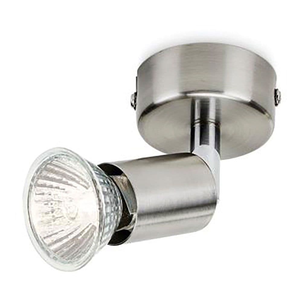 FOCO 1 ELEMENTO LIMBALI GU10 (BOMBILLA NO INCLUIDA) COLOR CROMO MATE Ø 8 x 13 cm