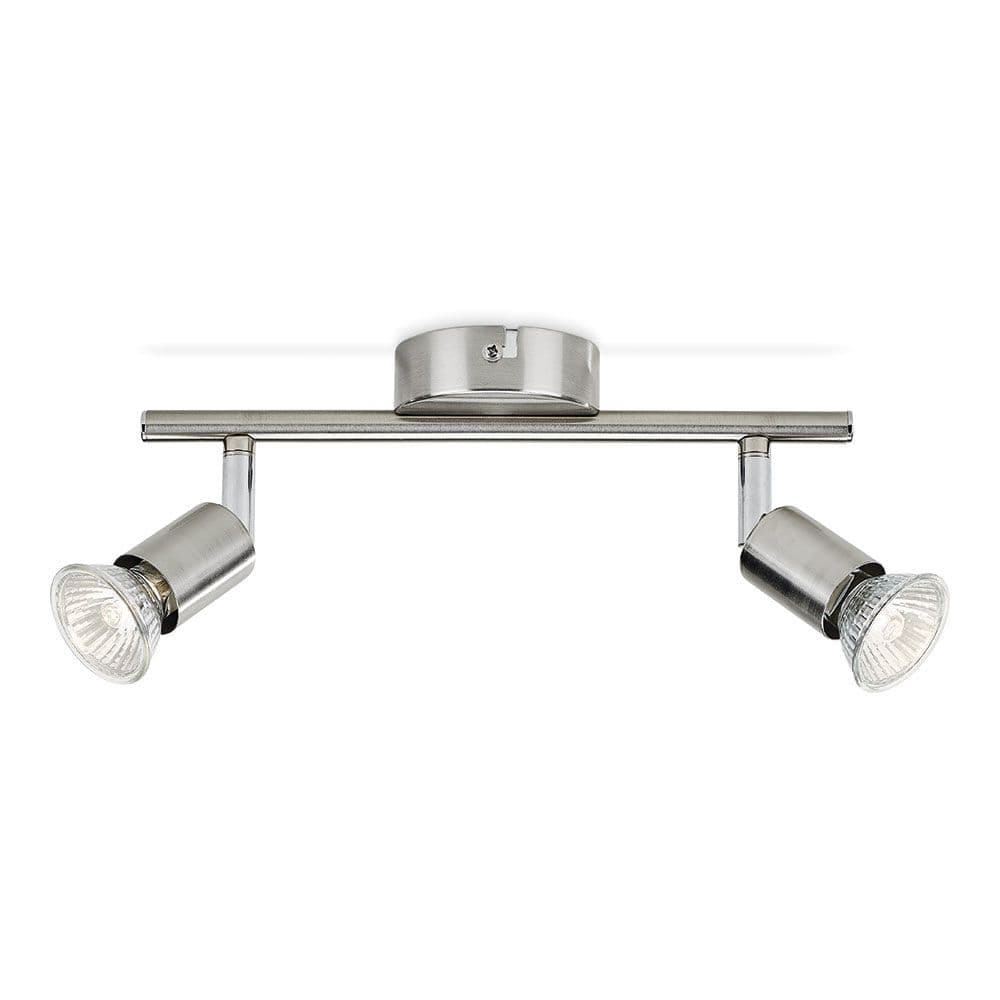 FOCO 2 ELEMENTOS LIMBALI GU10 (BOMBILLA NO INCLUIDA) COLOR CROMO MATE 28,5 x 10 x 15,5 cm