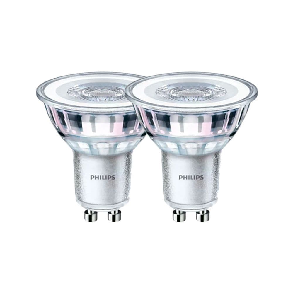 BOMBILLA GU10 LED 4,6 W 355 lm 2700 K LUZ CÁLIDA, 2 uds