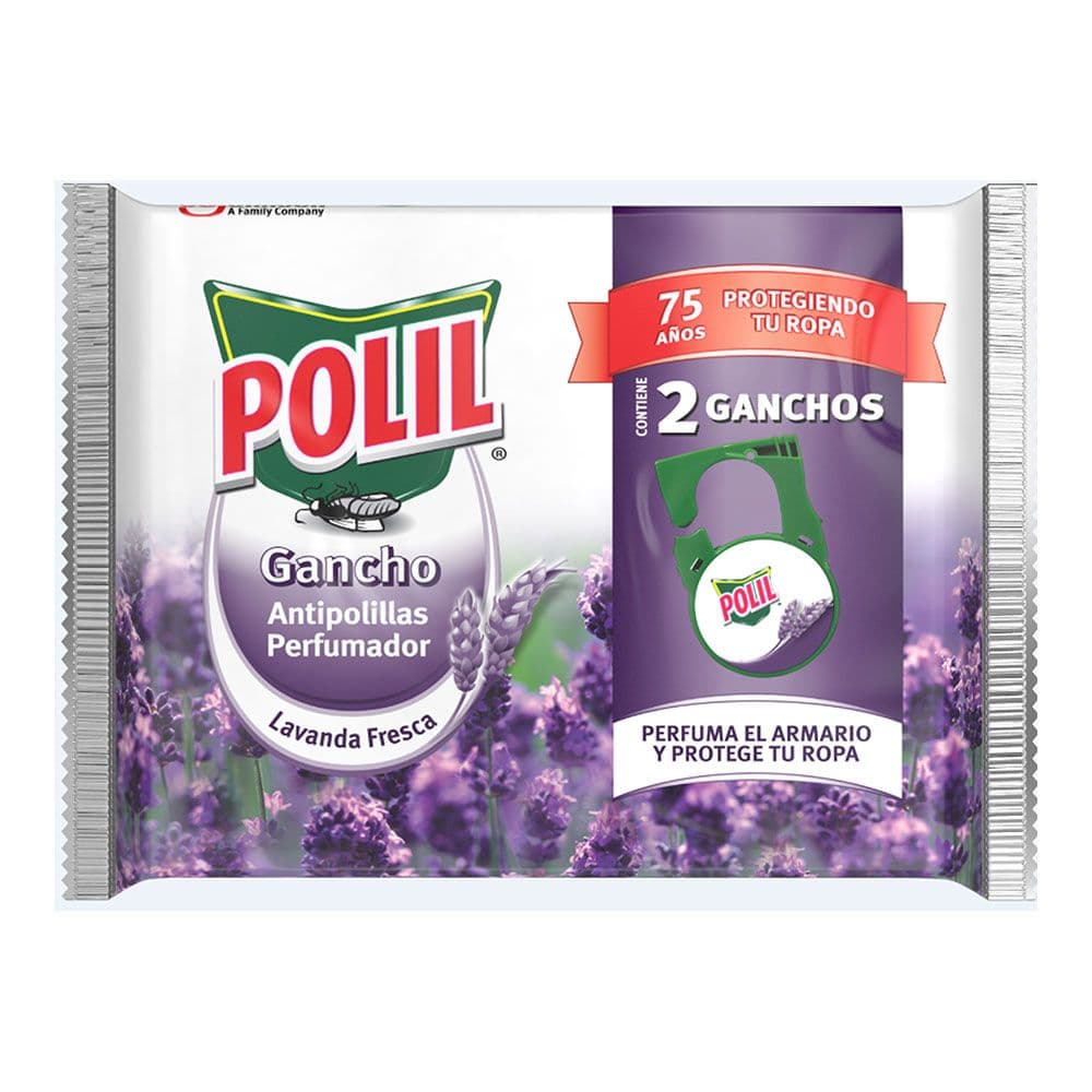 GANCHO ANTI POLILLAS LAVANDA, 2 uds