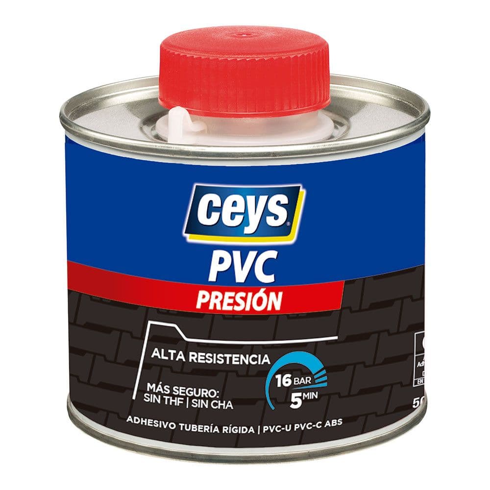 ADHESIVO PVC PRESION TAPON PINCEL 500 ml