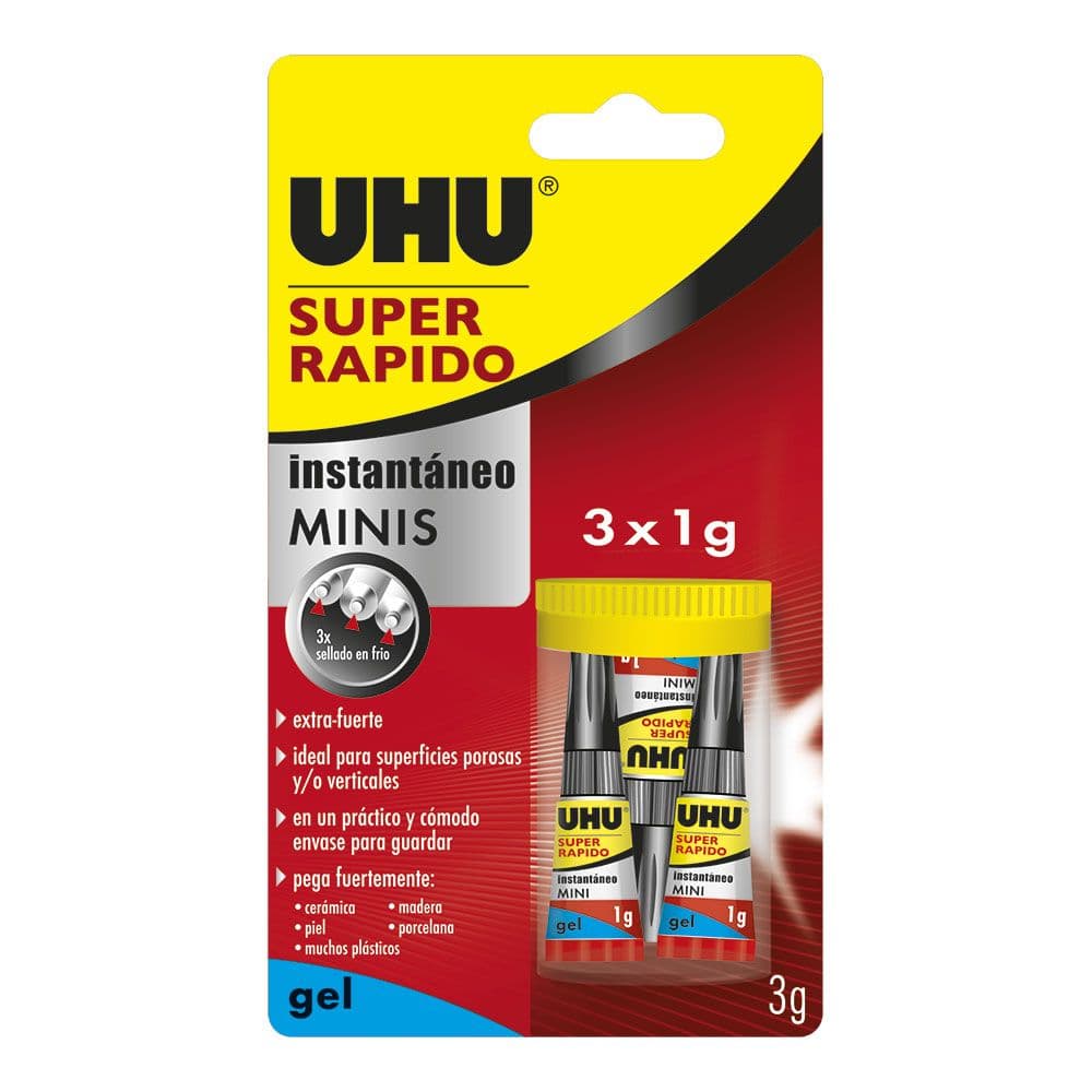 SUPER RÁPIDO MINIS GEL EN CAJA 3 x 1 g