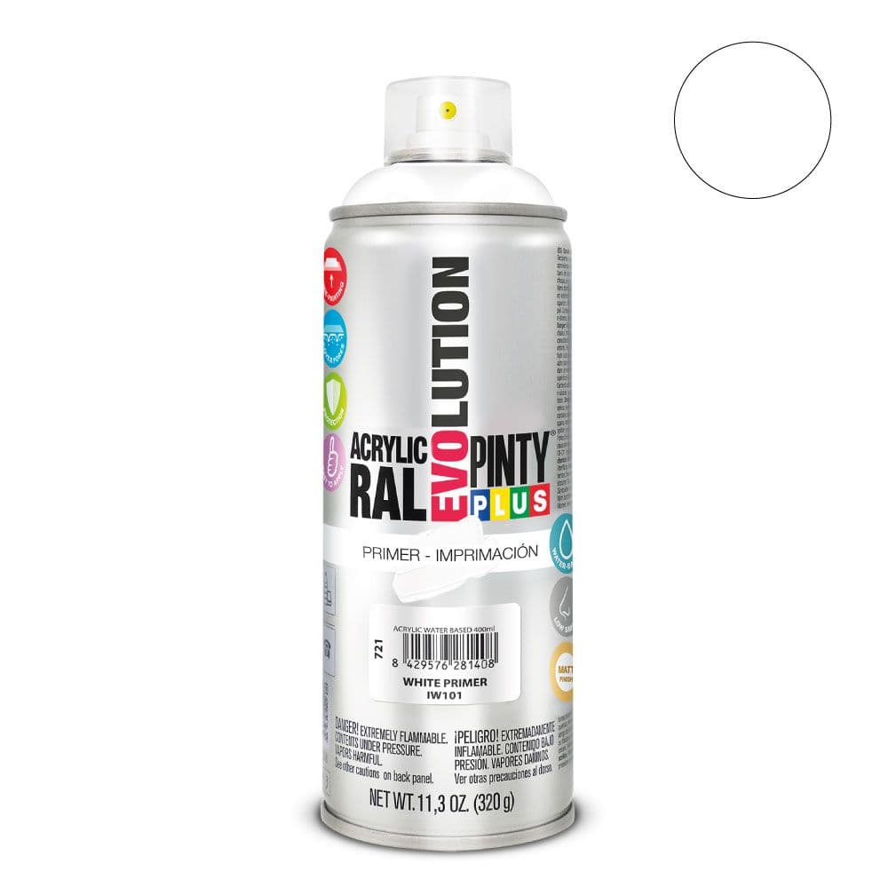 SPRAY IMPRIMACIÓN WATER-BASED 520cc IW101 BLANCO 320 g