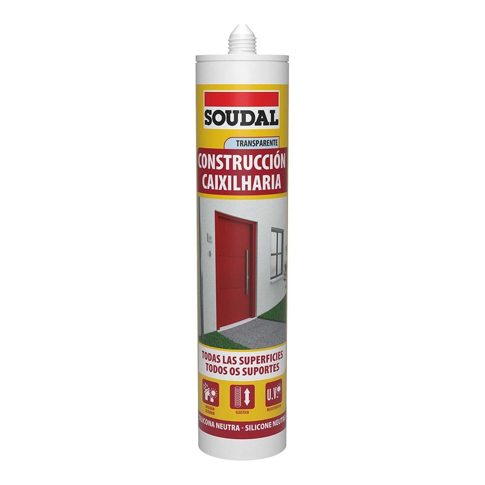 SILICONA NEUTRA CONSTRUCCIÓN TRANSPARENTE 290 ml