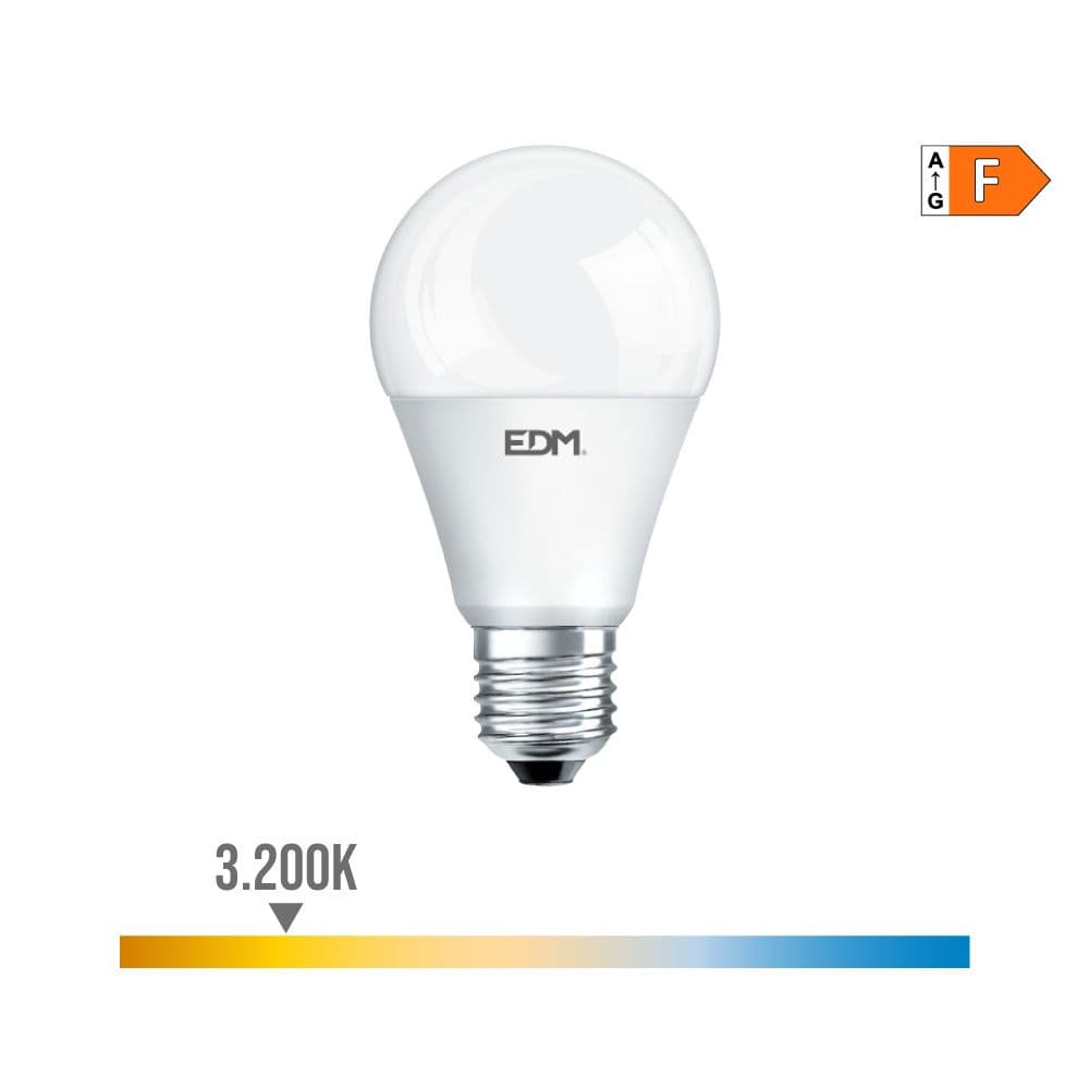 BOMBILLA STANDARD LED E27 7 w 600 lm 3200 k LUZ CALIDA Ø6 x 10,8 cm