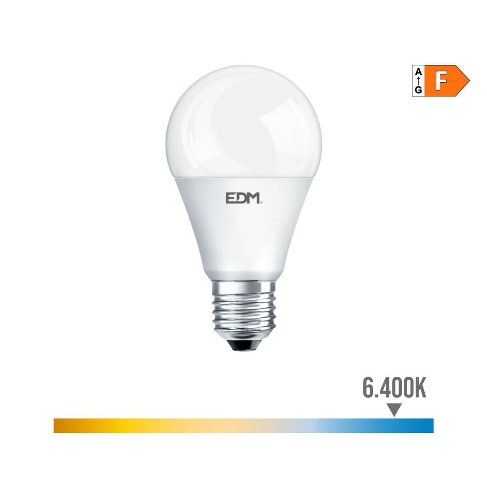 BOMBILLA STANDARD LED E27 7 w 600 lm 6400 k LUZ FRIA Ø6 x 10,8 cm