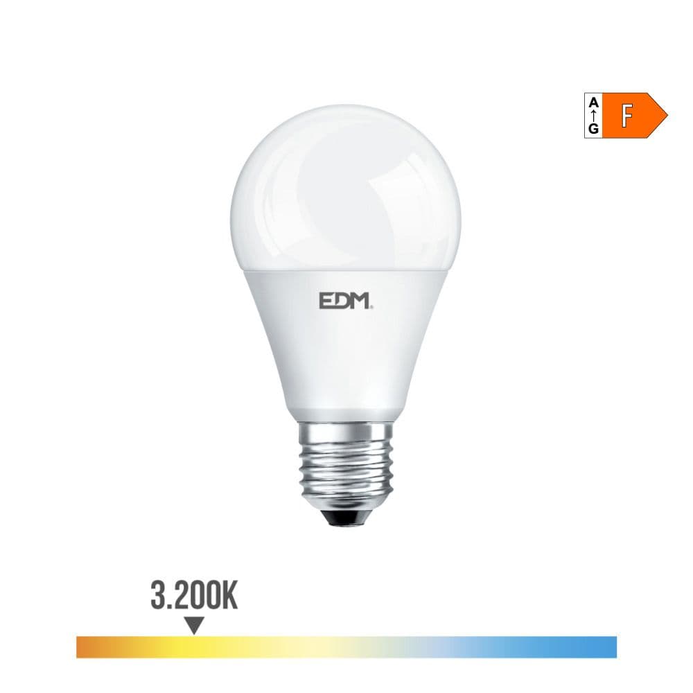 BOMBILLA STANDARD LED E27 20 w 2050 lm 3000 k LUZ CALIDA Ø6,5 x 12,4 cm