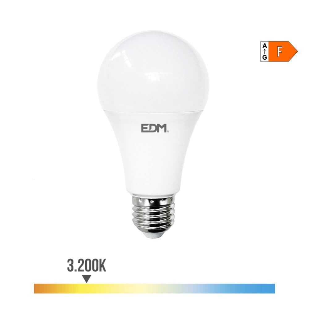 BOMBILLA STANDARD LED E27 24 w 2600 lm 3000 k LUZ CALIDA Ø7 x 13,6 cm