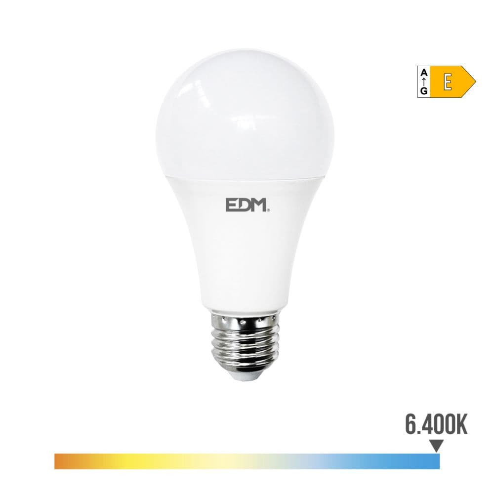 BOMBILLA STANDARD LED E27 24 w 2700 lm 6400 k LUZ FRIA Ø7 x 13,6 cm