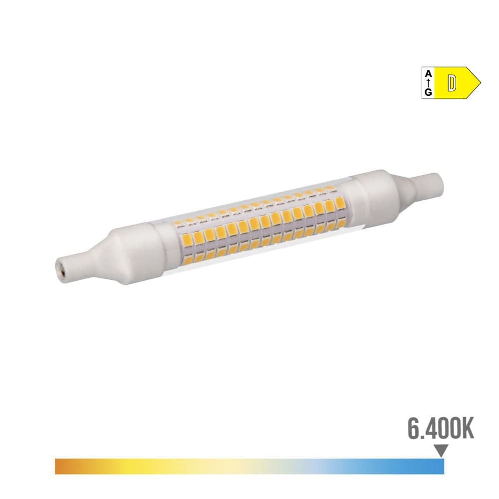 BOMBILLA LINEAL LED 118mm R7s 9W 1280lm 6400K LUZ FRIA Ø1,6x11,8cm EDM