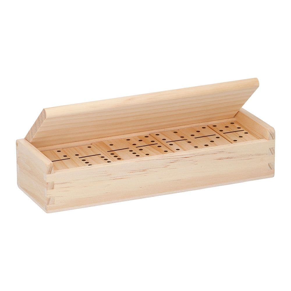 JUEGO DOMINÓ MADERA - 19,5 x 6,5 x 4,3 cm