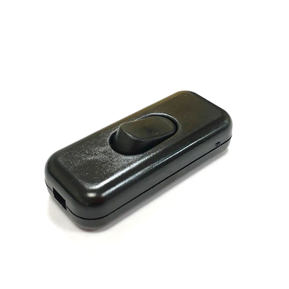 INTERRUPTOR DE PASO 3A NEGRO EDM (ENVASADO)