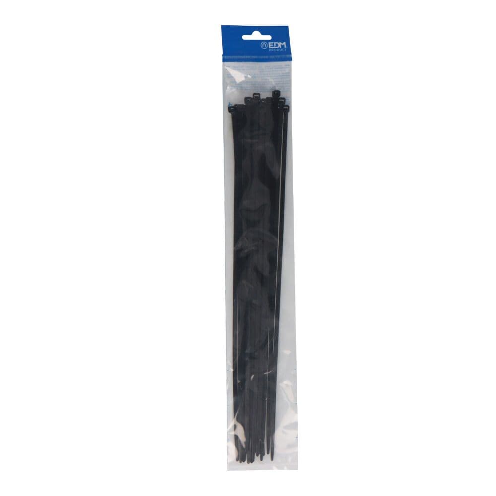 BRIDAS NEGRAS 4,8 x 380 mm NYLON ALTA CALIDAD (BOLSA 25 unid.)