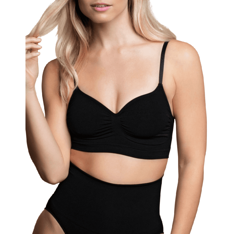 BYE-BRA - MEDIUM CONTROL SUJETADOR SIN COSTURAS NEGRO TALLA M