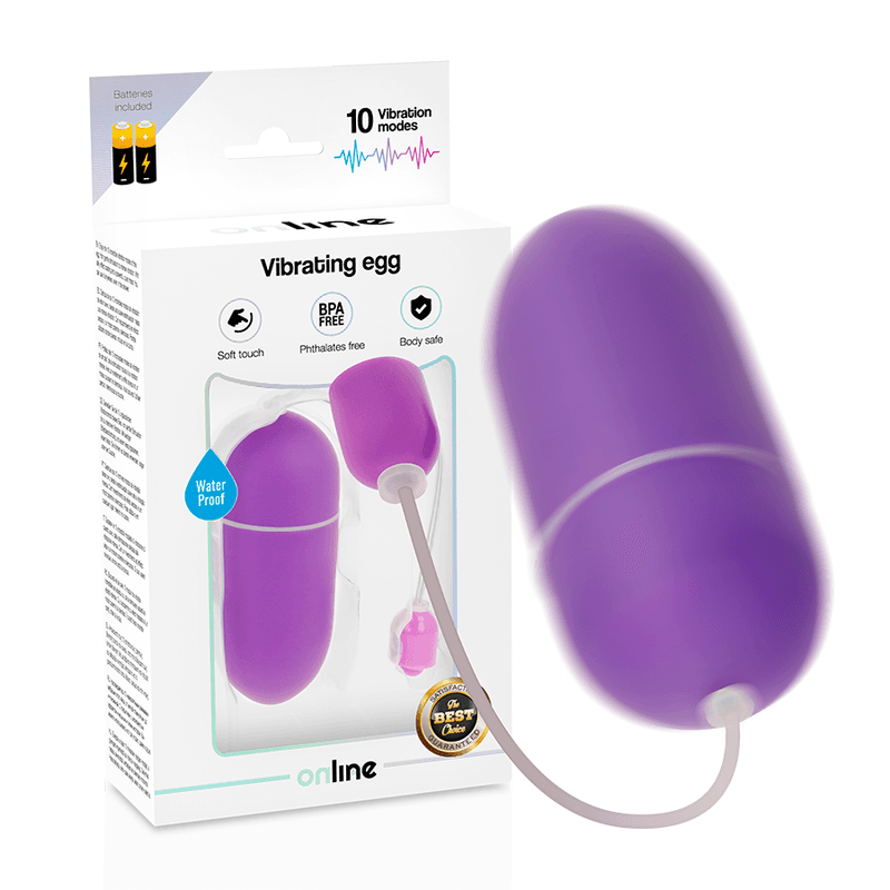 ONLINE - HUEVO VIBRADOR WATERPROOF LILA