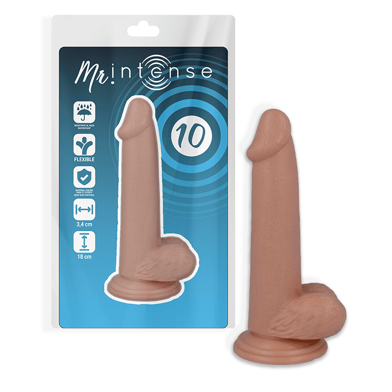 MR INTENSE - 10 PENE REALÍSTICO 18 CM -O- 3.4 CM